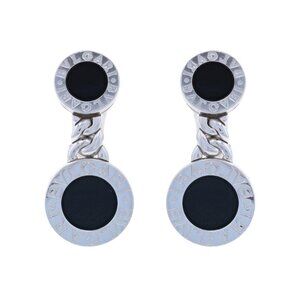 Bulgari Bvlgari Onyx Drop Earrings - White Gold 18k Pierced